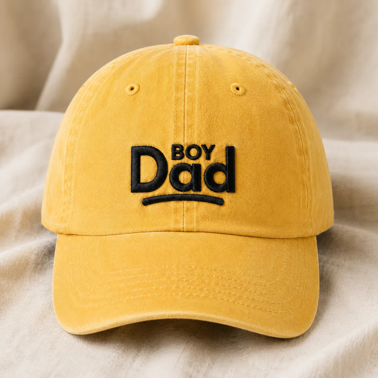 Boy Dad Washed Cap - washed cap - lifestyle