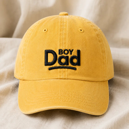 Boy Dad Washed Cap - washed cap - lifestyle
