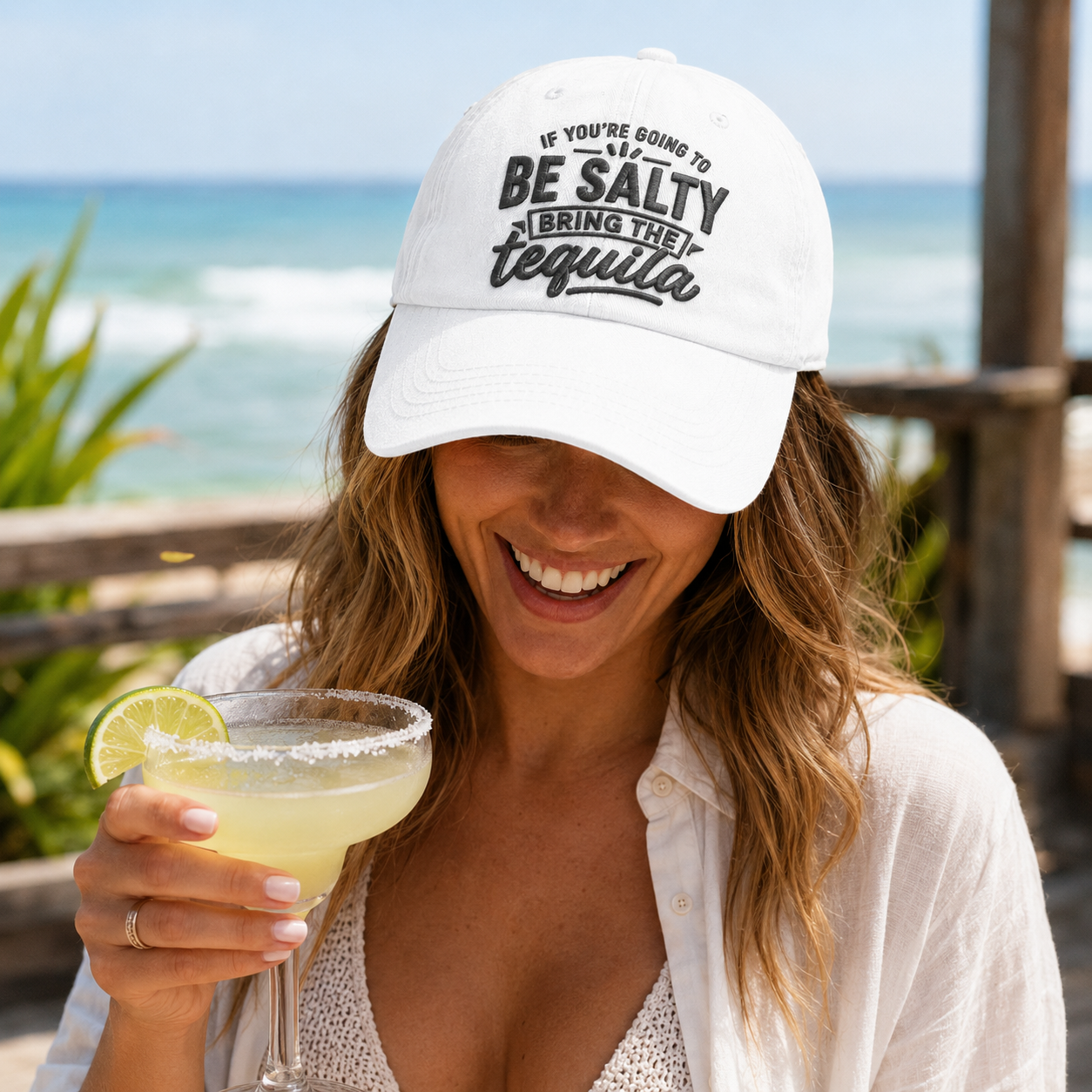 Bring The Tequila Washed Cap - Washed Cap - side view