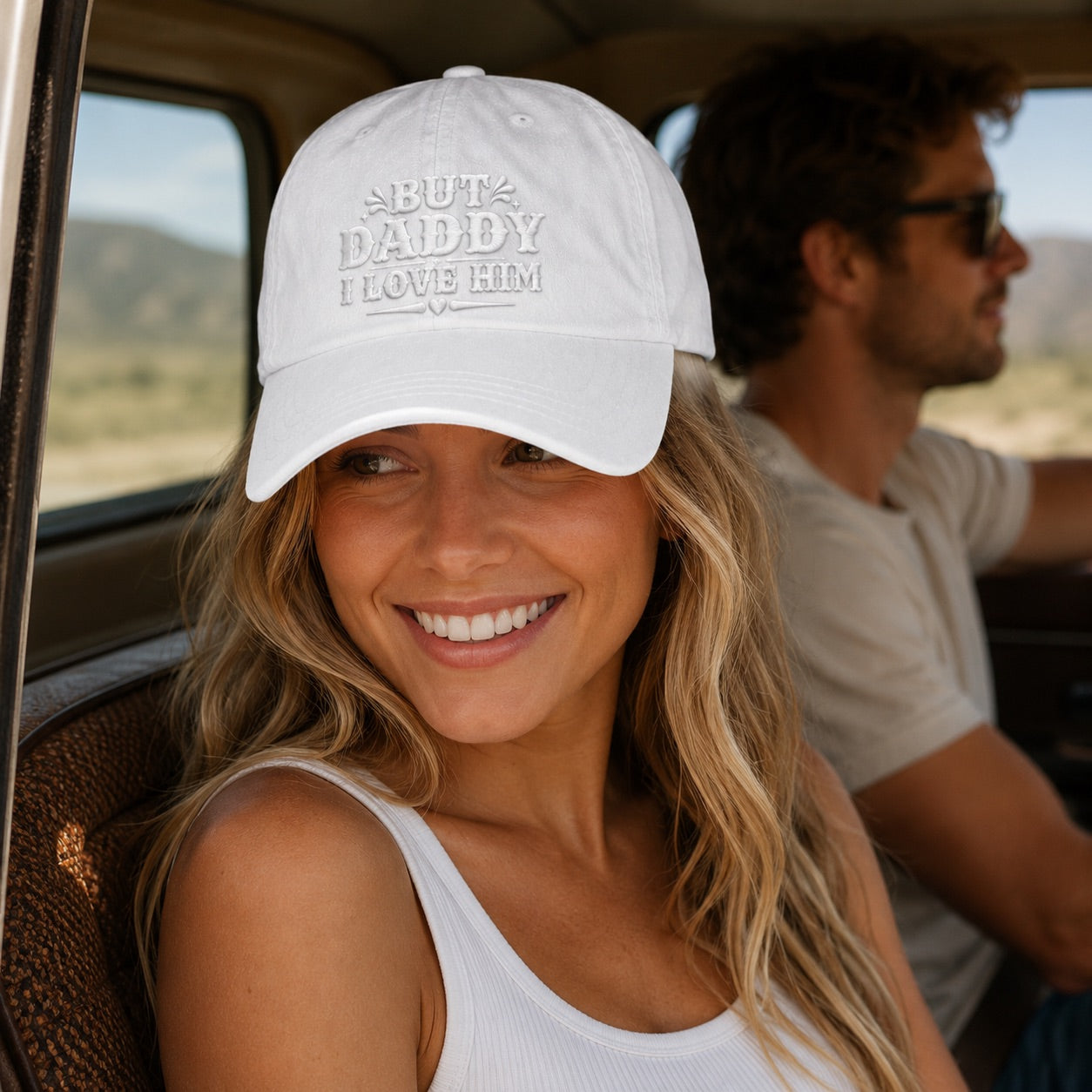 But Daddy I Love Him Washed Cap - Washed Cap - front view