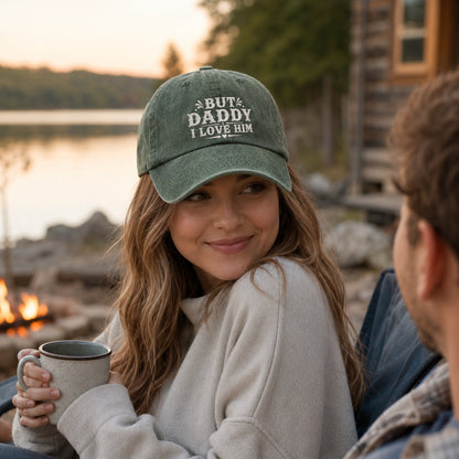 But Daddy I Love Him Washed Cap - Washed Cap - front view