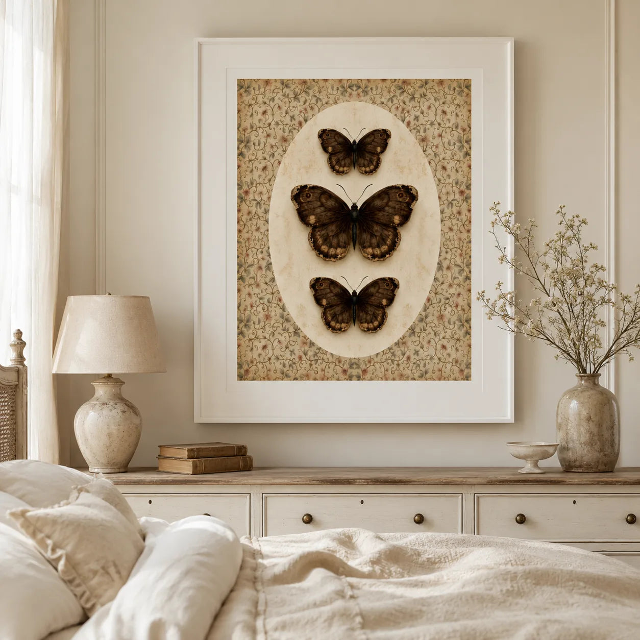 Butterfly Specimen Wall Art Decor - Wall Art Decor - detail