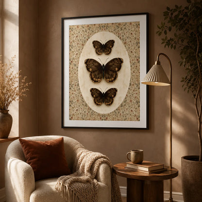 Butterfly Specimen Wall Art Decor - Wall Art Decor - in use