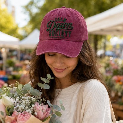 Calm Dawn Society Washed Cap - Washed Cap - alternate angle