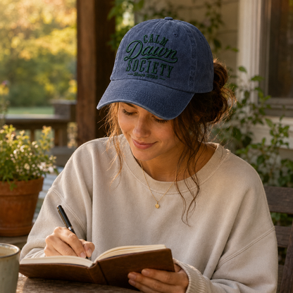 Calm Dawn Society Washed Cap - Washed Cap - detail