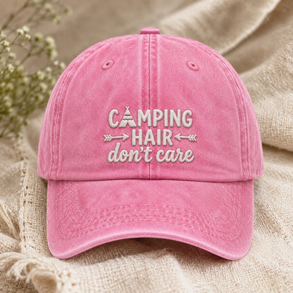Camping Hair Don't Care Washed Cap - washed cap - lifestyle