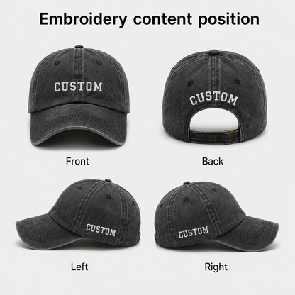 Golf Home Washed Cap, Embroidered Golf Hat for Course Lovers - Washed Cap - lifestyle view 7