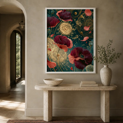 Celestial Poppy Garden Wall Art Decor - Wall Art Decor - view 11
