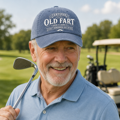 Certified Old Fart Washed Cap - Washed Cap - alternate angle