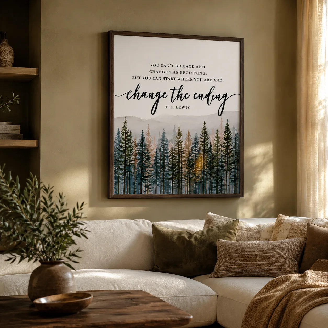 Change the Ending Forest Wall Art Decor - Wall Art Decor - alternate angle
