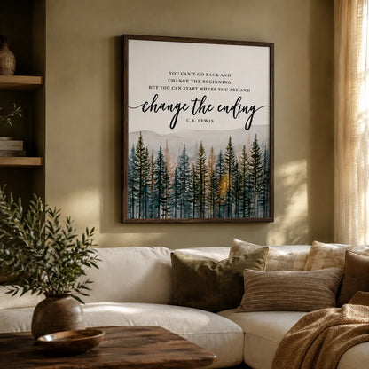 Change the Ending Forest Wall Art Decor - Wall Art Decor - alternate angle