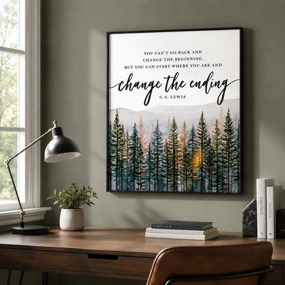Change the Ending Forest Wall Art Decor - Wall Art Decor - detail