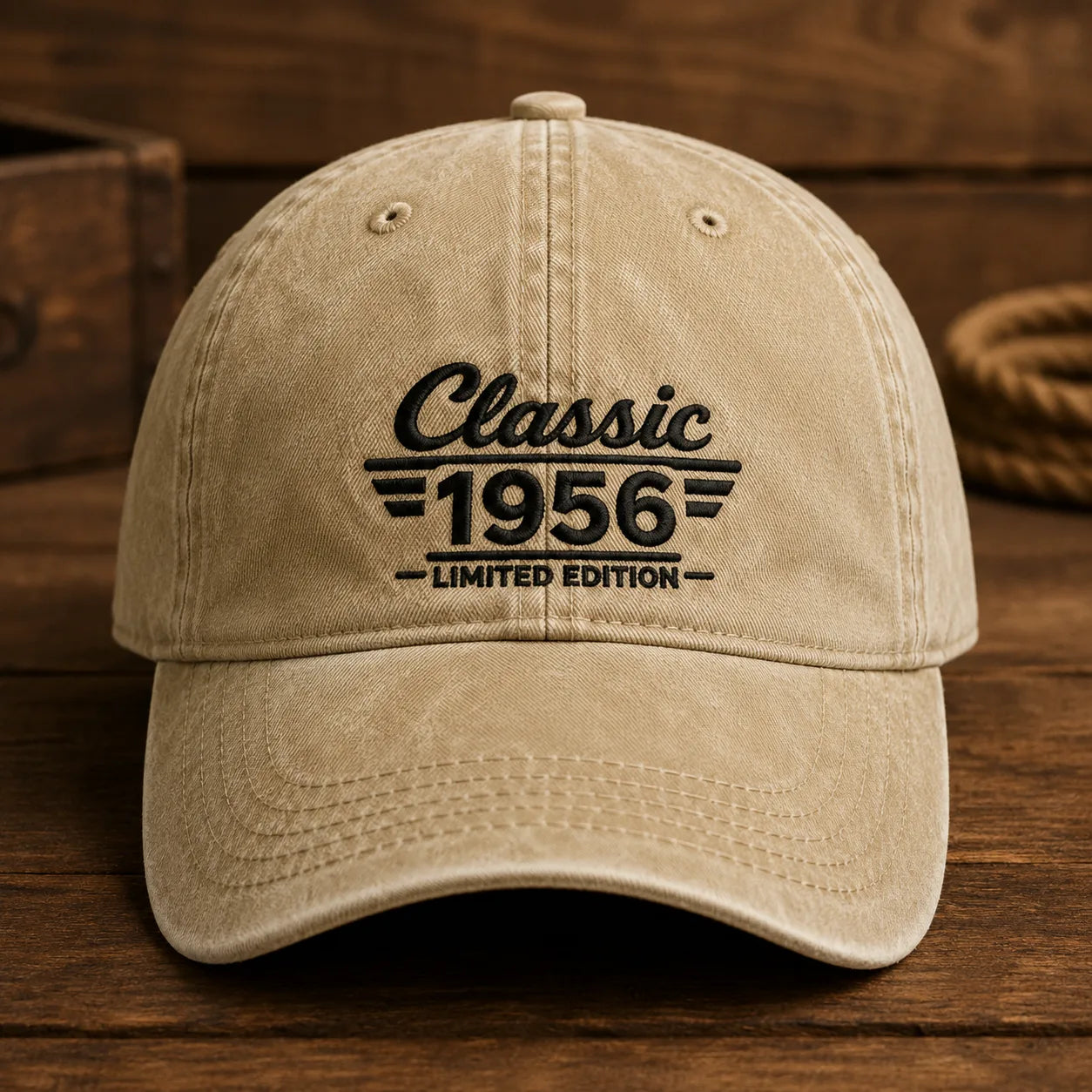 Classic Custom Year Limited Edition Washed Cap - washed cap - front view