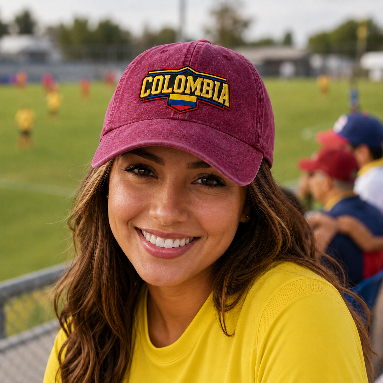 Colombia Embroidered Washed Cap - Washed Cap - alternate angle