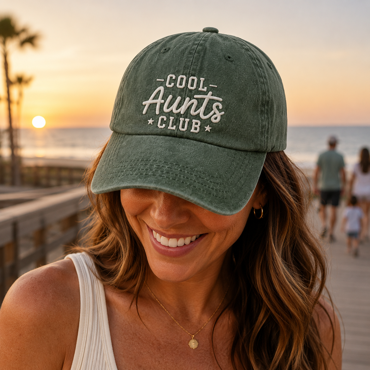 Cool Aunts Club Washed Cap - Washed Cap - alternate angle