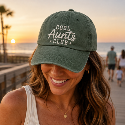 Cool Aunts Club Washed Cap - Washed Cap - alternate angle