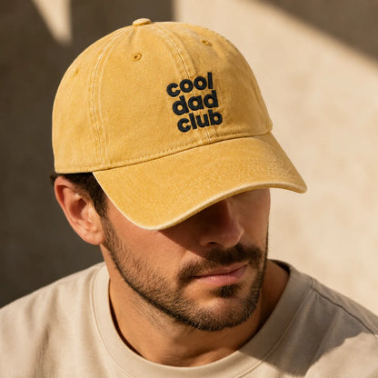 Cool Dad Club Father Day Washed Cap - washed cap - alternate angle