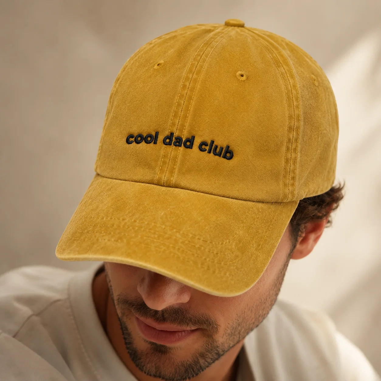 Cool Dad Club Washed Cap - washed cap - detail