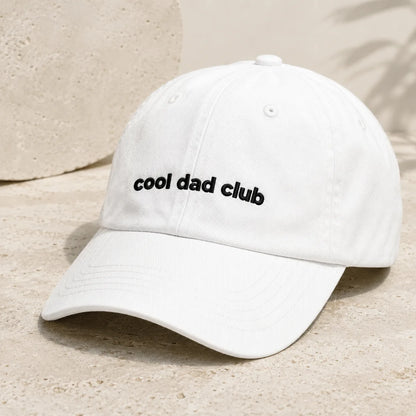 Cool Dad Club Washed Cap - washed cap - front view