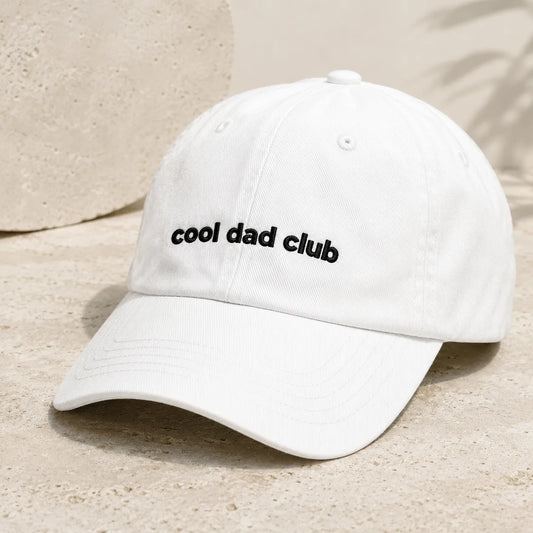 Cool Dad Club Washed Cap - washed cap - front view
