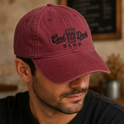 Cool Dads Club Washed Cap - washed cap - alternate angle