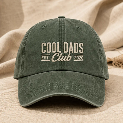 Cool Dads Est. Club 2026 Washed Cap - washed cap - lifestyle