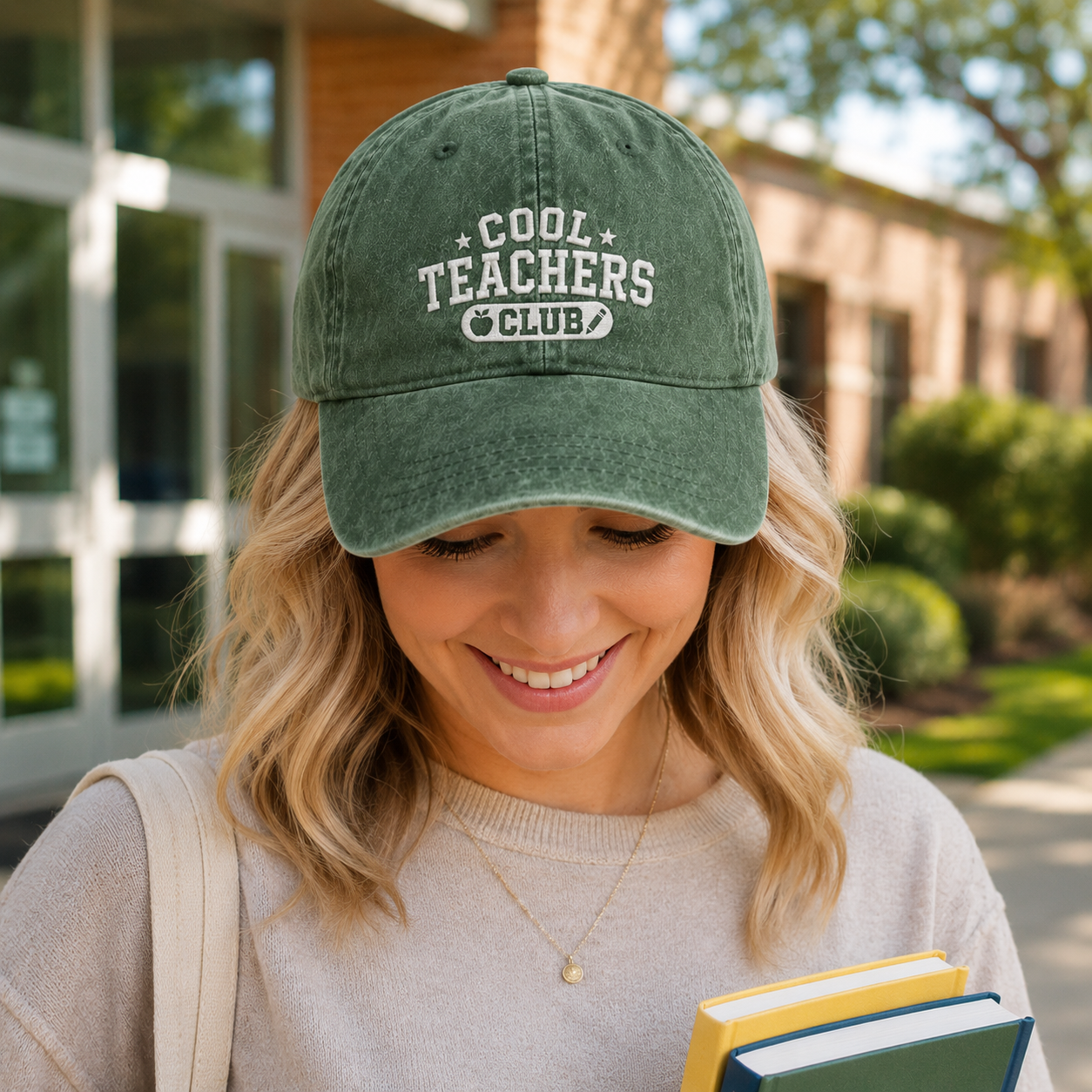 Cool Teachers Club Washed Cap - Washed Cap - alternate angle