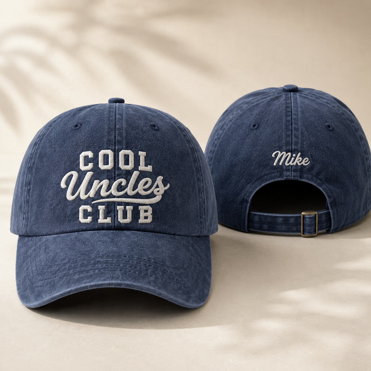 Cool Uncles Club Washed Cap - Washed Cap - front view