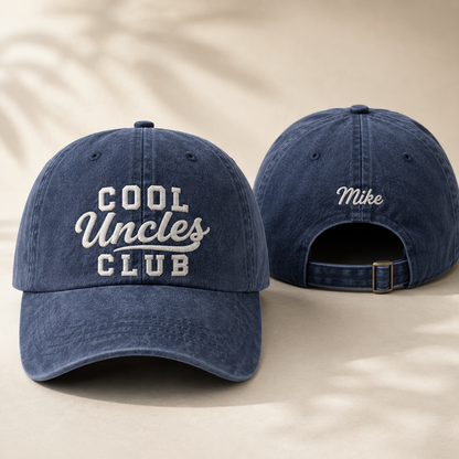 Cool Uncles Club Washed Cap - Washed Cap - front view