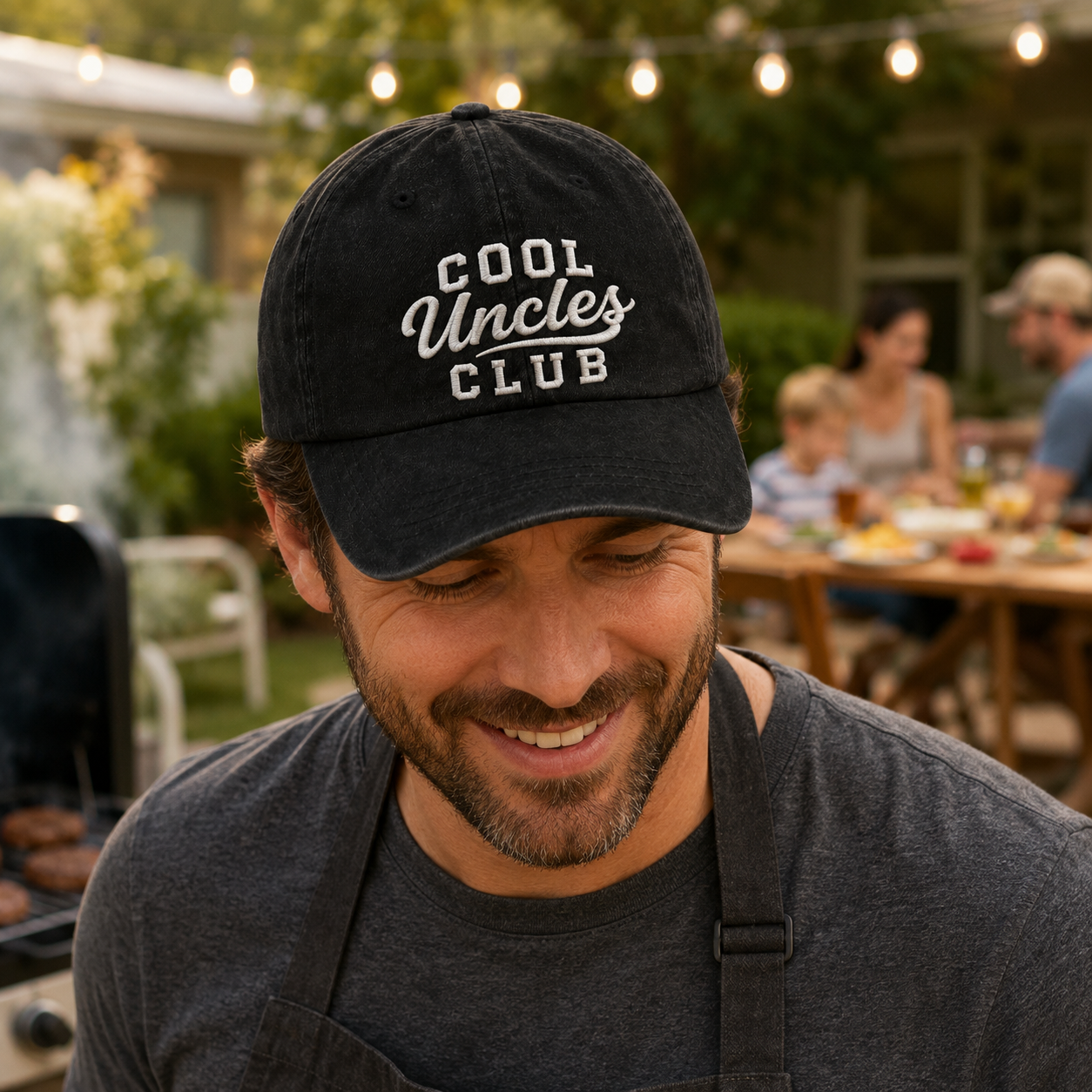 Cool Uncles Club Washed Cap - Washed Cap - side view
