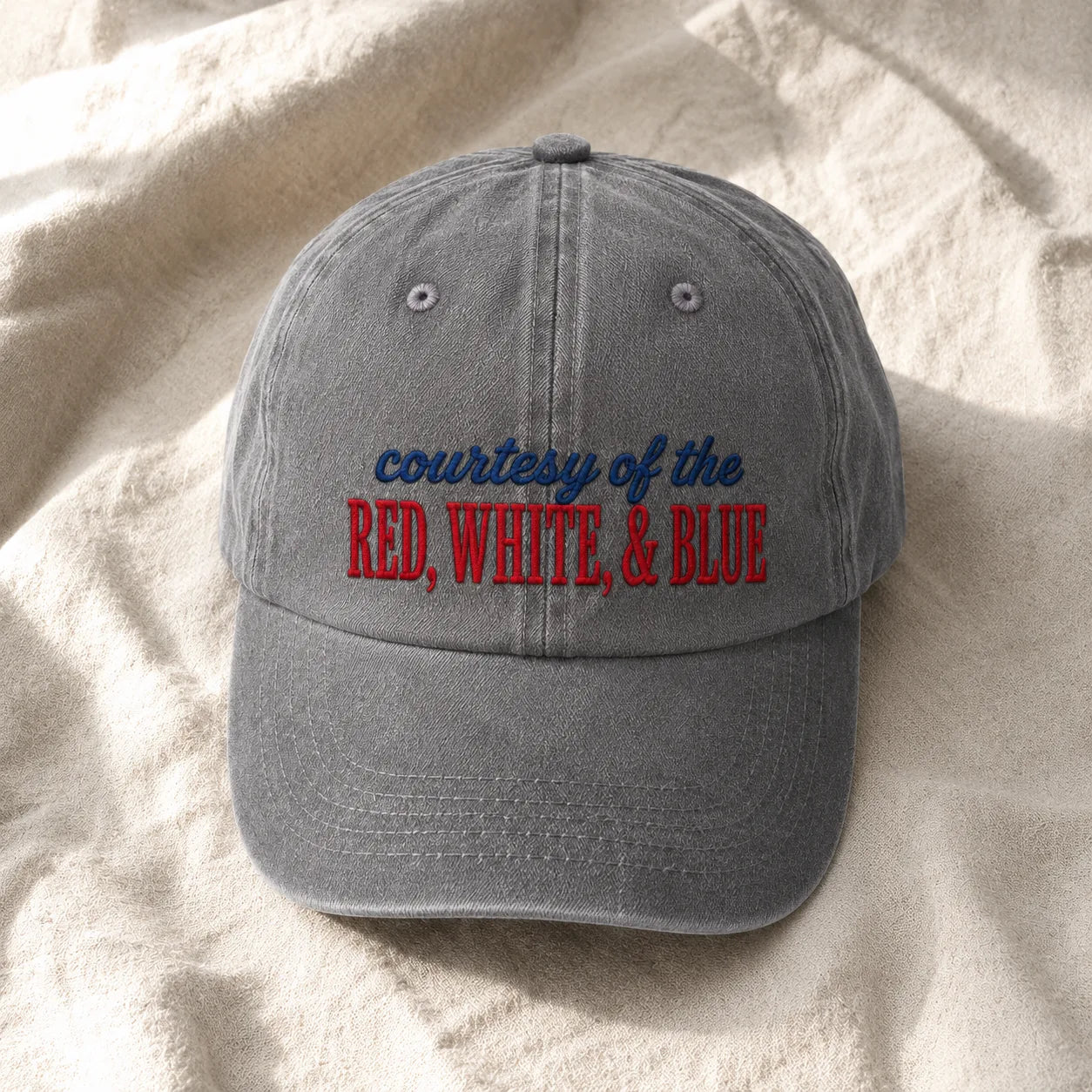 Courtesy Red White Blue Washed Cap - washed cap - alternate angle