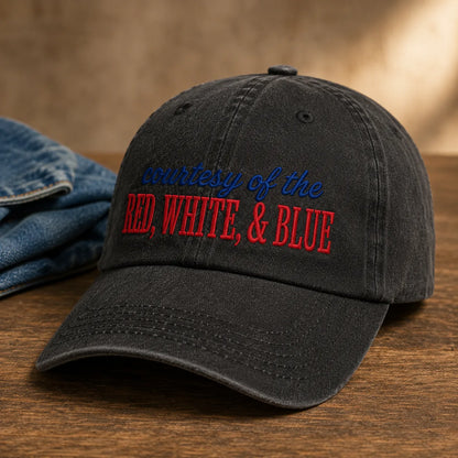 Courtesy Red White Blue Washed Cap - washed cap - lifestyle