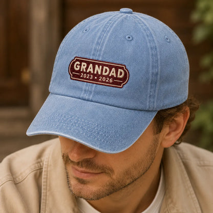 Custom Grandad Years Washed Cap - washed cap - alternate angle