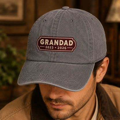Custom Grandad Years Washed Cap - washed cap - detail