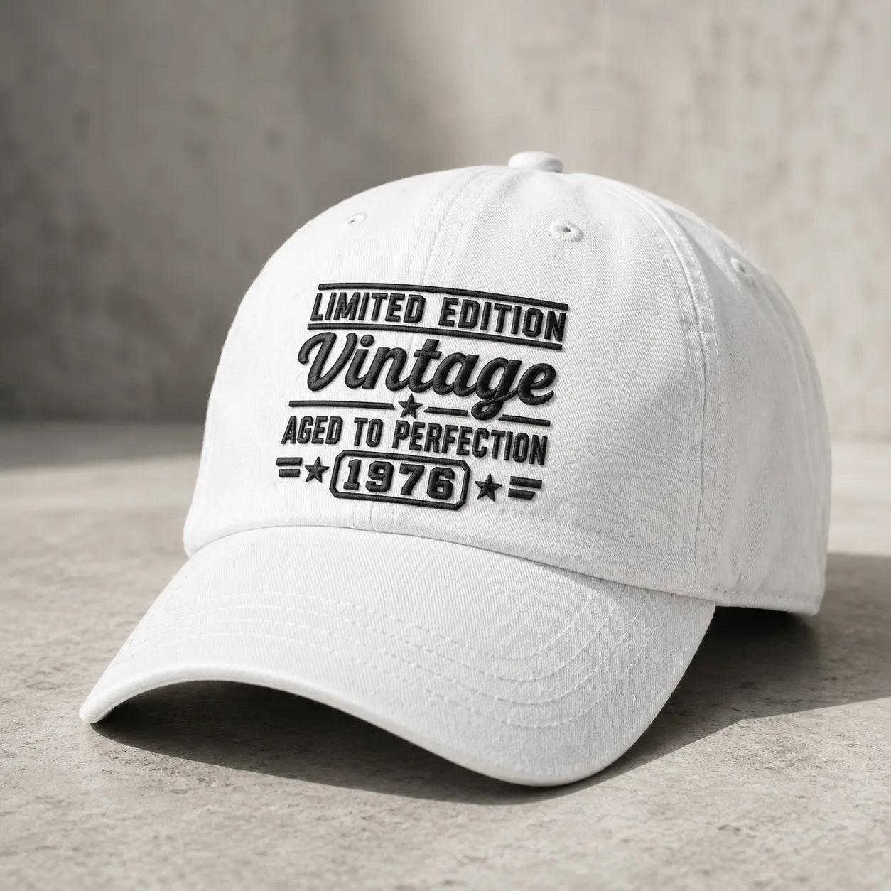 Custom Vintage Birth Year Gear Washed Cap - washed cap - lifestyle