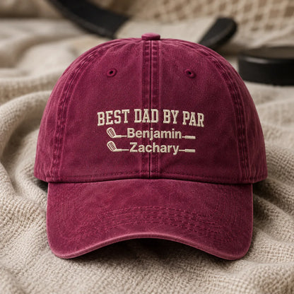 Dad By Par Washed Cap - washed cap - lifestyle