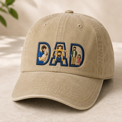 Dad Embroidered Washed Cap - washed cap - lifestyle