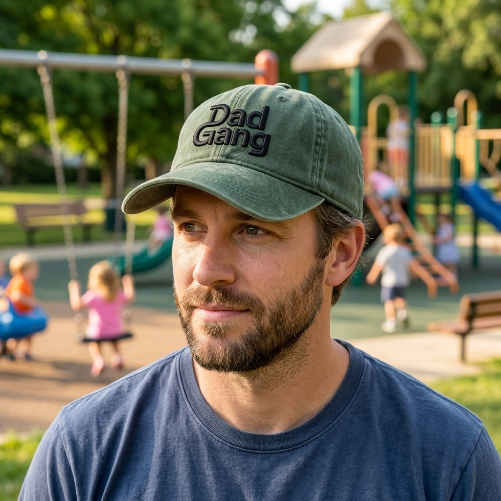 Dad Gang Washed Cap - washed cap - front view