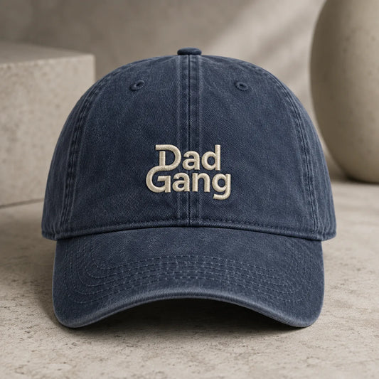 Dad Gang Washed Cap - washed cap - front view