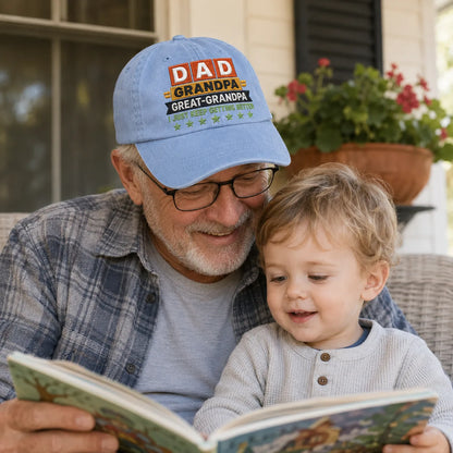Dad Grandpa Great-Grandpa Washed Cap - washed cap - alternate angle