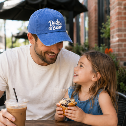 Dada Bear Embroidered Washed Cap - Washed Cap - alternate angle
