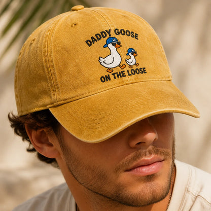 Daddy Goose On The Loose Washed Cap - washed cap - alternate angle