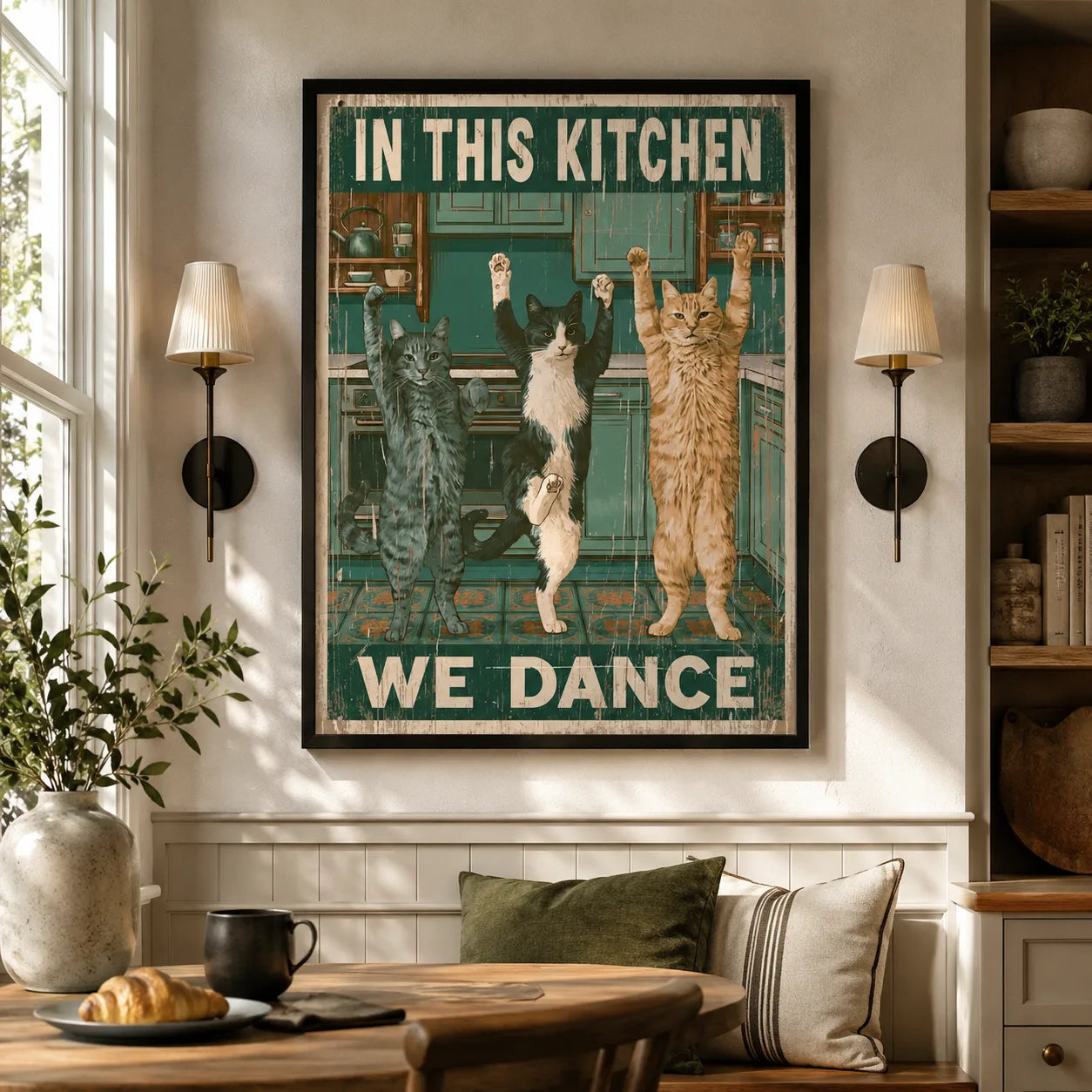 Dancing Cats Kitchen Wall Art Decor - Wall Art Decor - view 11