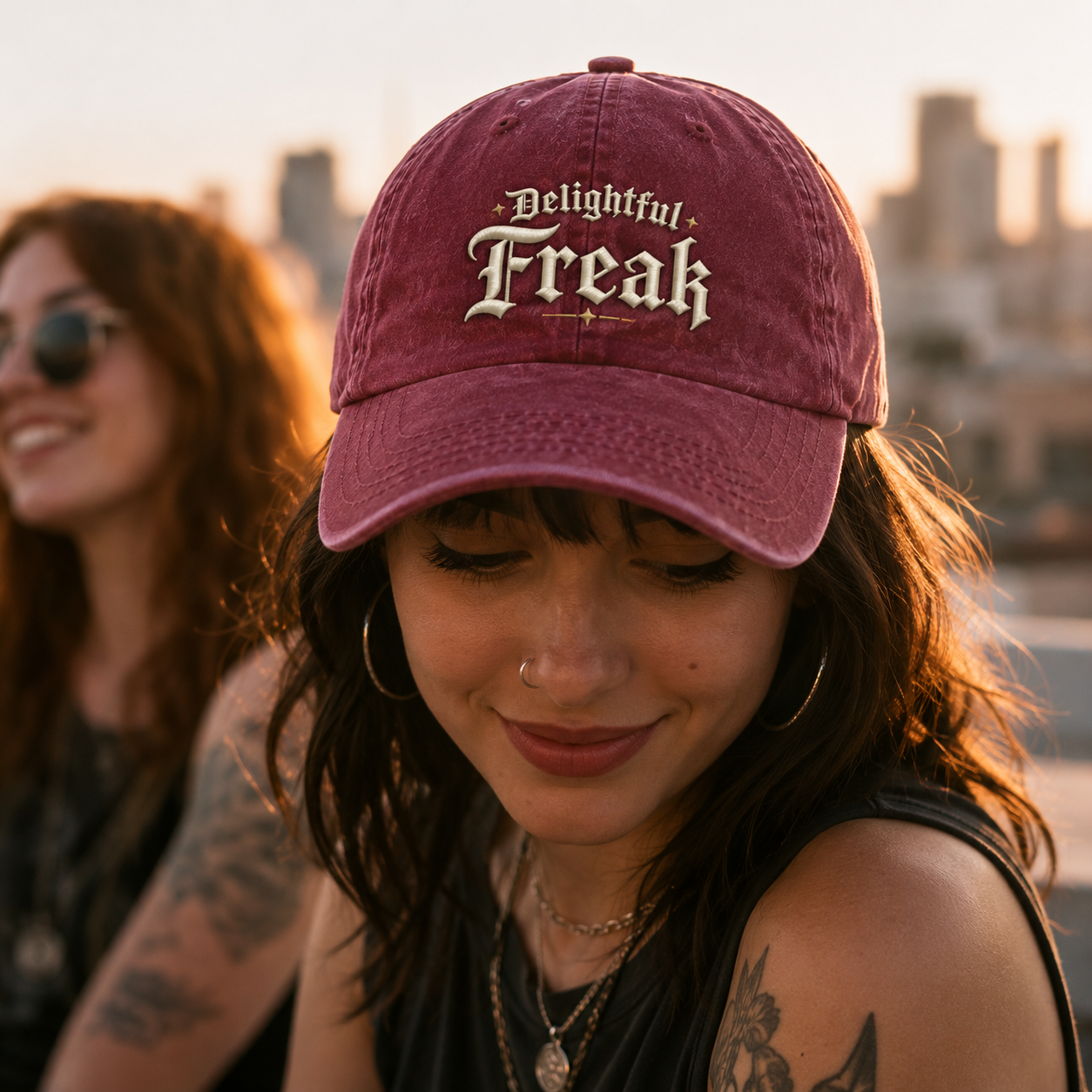 Delightful Freak Washed Cap - Washed Cap - alternate angle