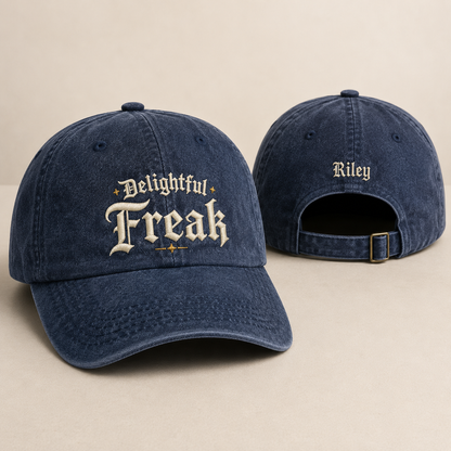 Delightful Freak Washed Cap - Washed Cap - front view