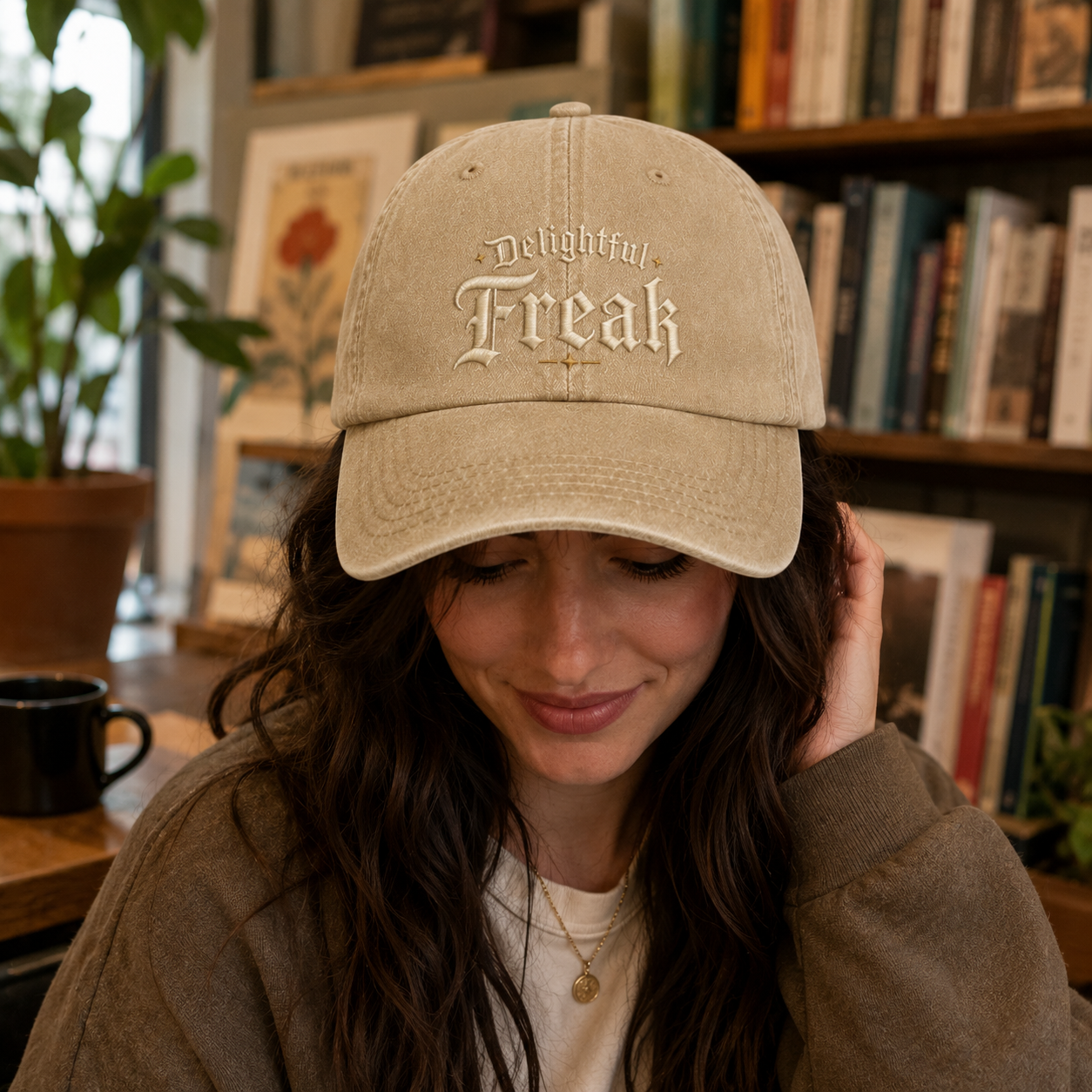 Delightful Freak Washed Cap - Washed Cap - side view