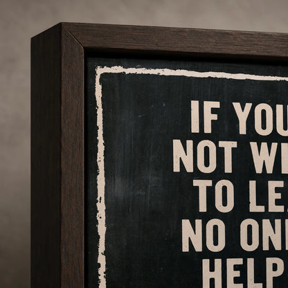 Determined to Learn Quote Wall Art Decor - Wall Art Decor - packaging