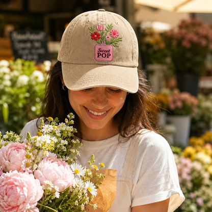 Diet Coke Floral Bouquet Washed Cap 