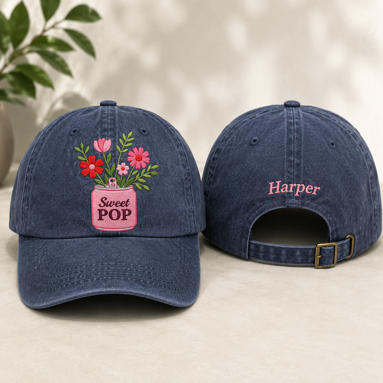 Diet Coke Floral Bouquet Washed Cap 