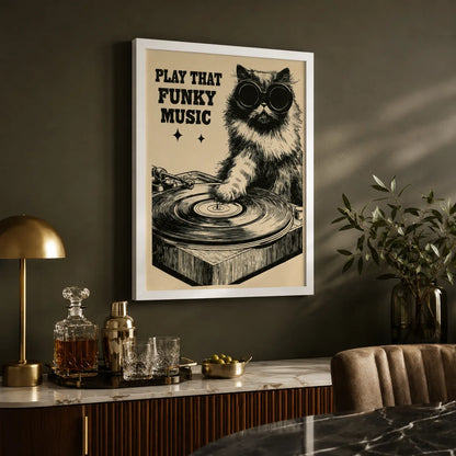 Dj Cat Funky Music Wall Art Decor - Wall Art Decor - view 11